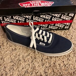 Authentic vans navy lo pros